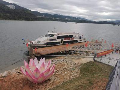 福建延平闽江雅阁码头-浮箱